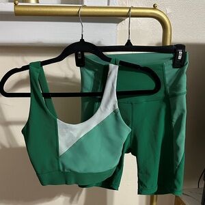 Green Athletic Shorts for Women